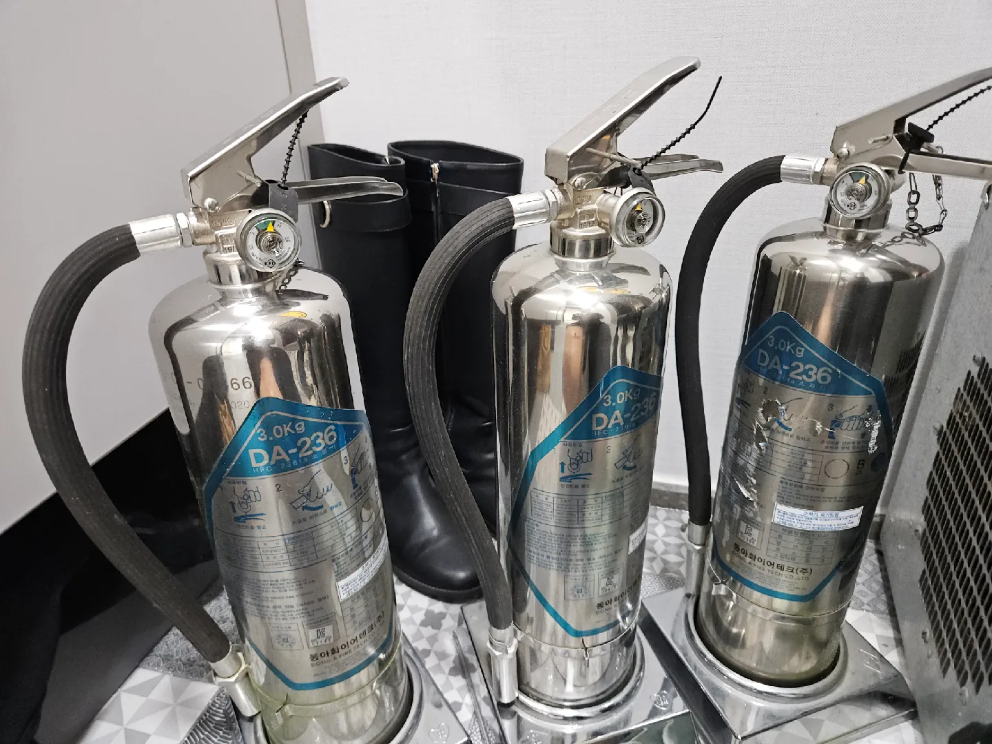 가스식소화기 3.0kg 중고 판매합니다