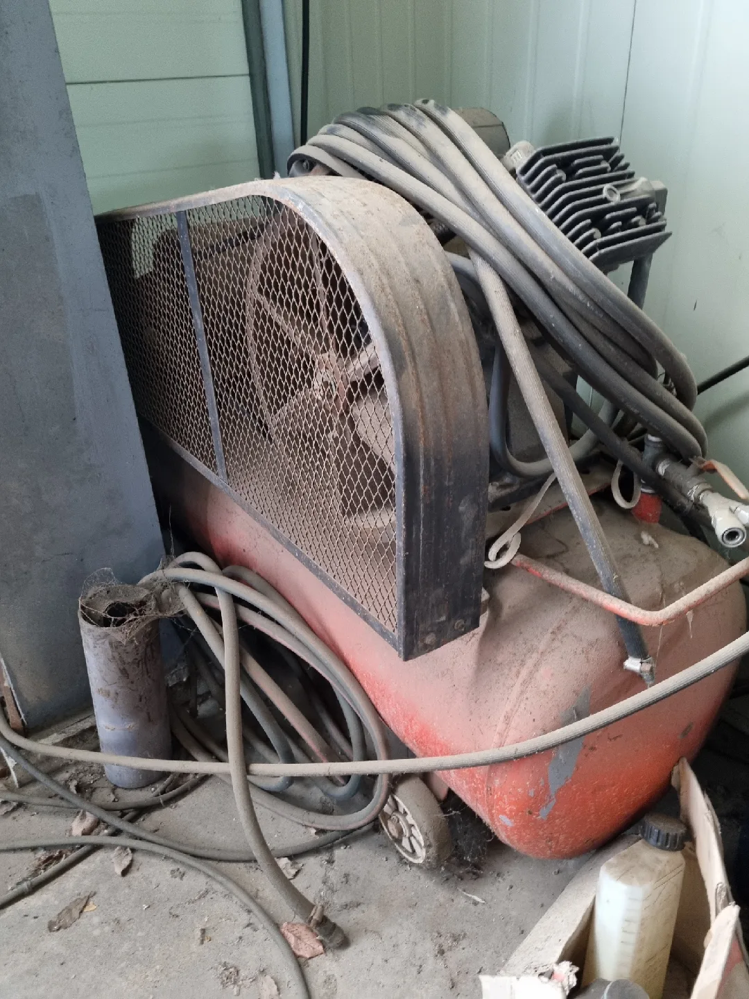 산업용 에어 컴프레서220v중고압