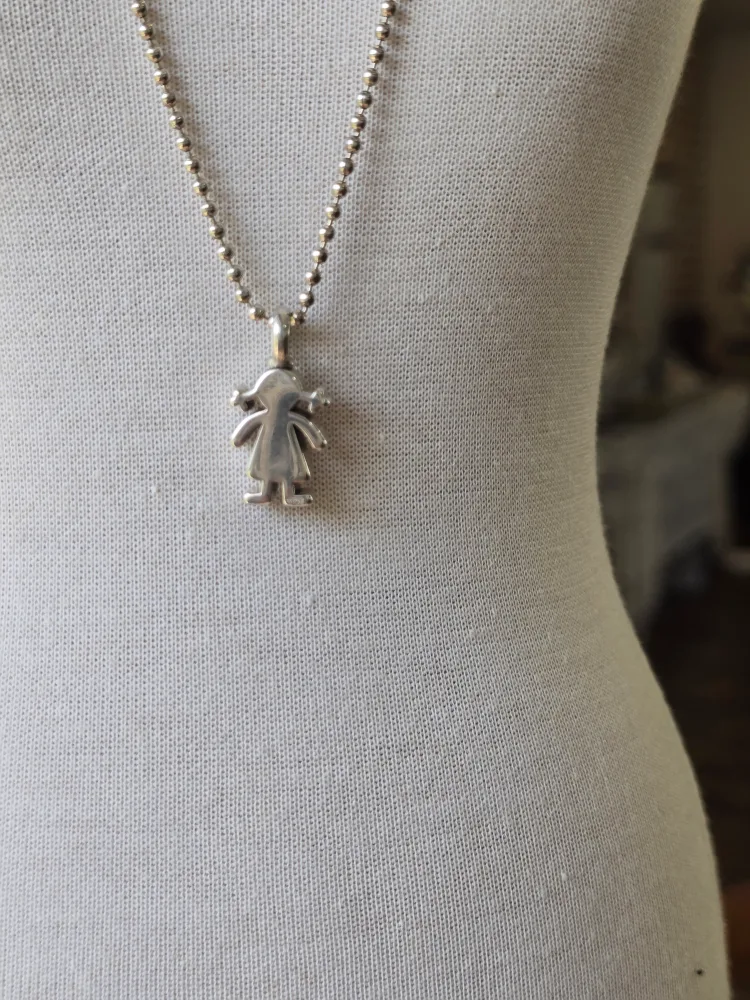 스페인 토스 TOUS 소녀목걸이 실버