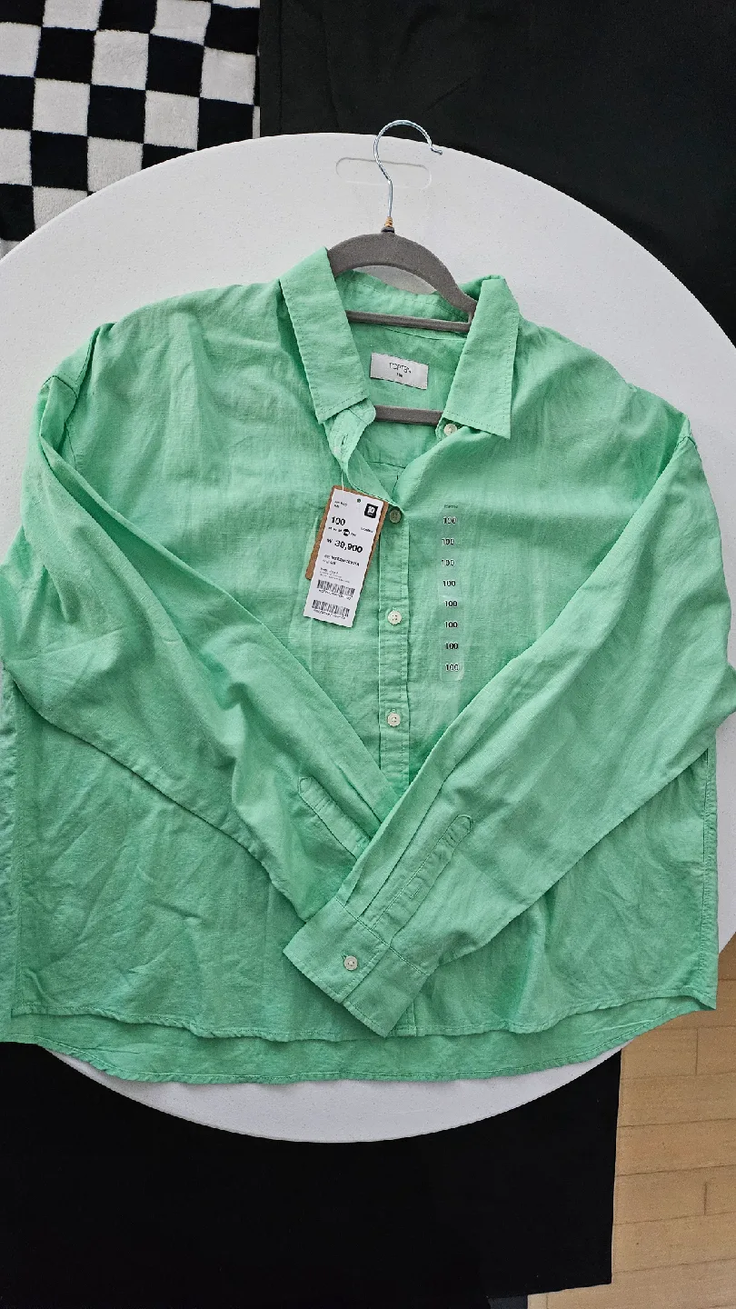 (새상품)탑텐 린넨 셔츠 100