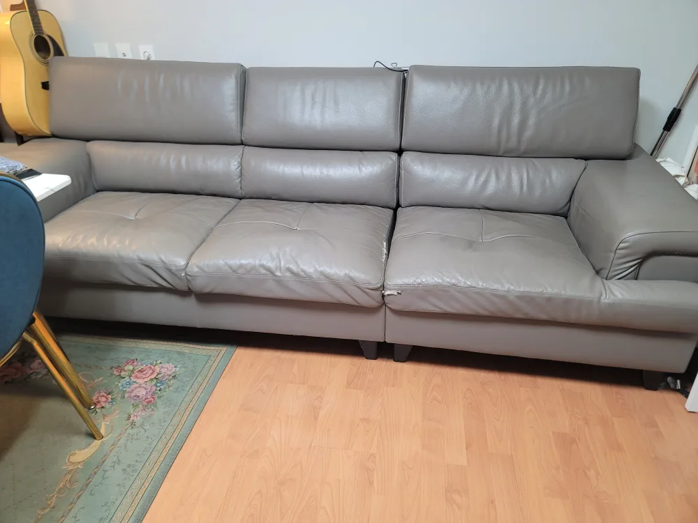 3~4인용 가죽소파 가져가세요