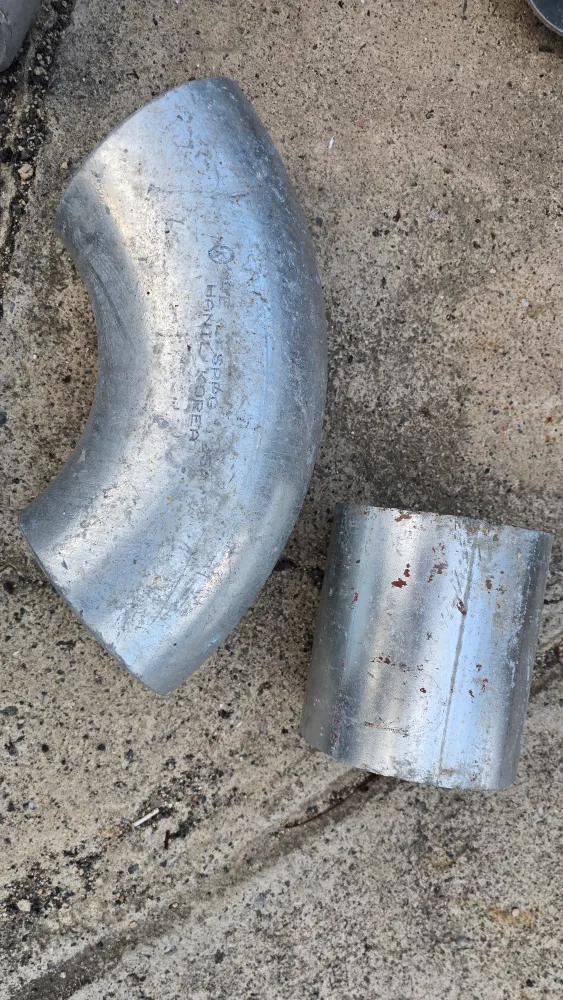 중고 한일 아연도금 배관 엘보 45도 125A