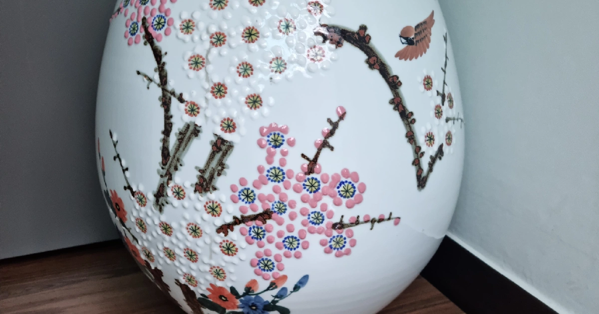매화무늬 도자기 쌀독 25kg | 생활/주방 | 당근 중고거래