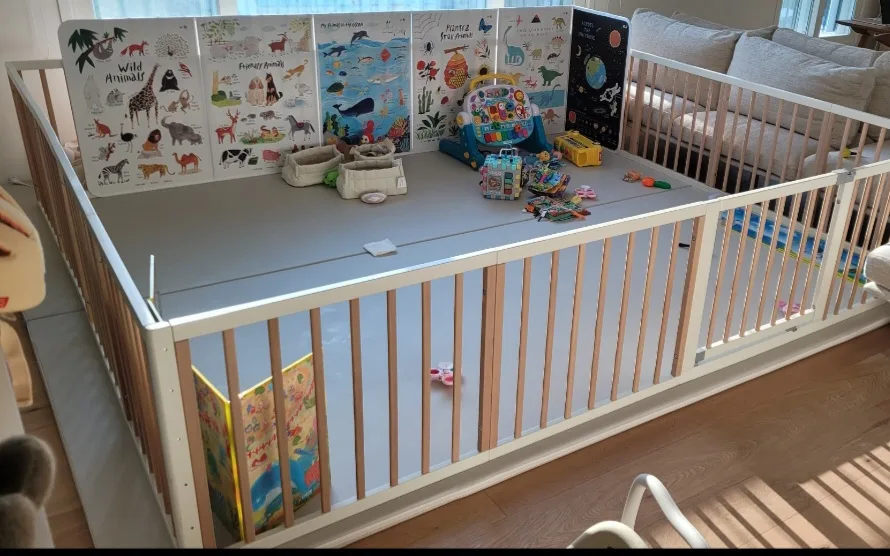 꿈비 원목 아기가드 울타리