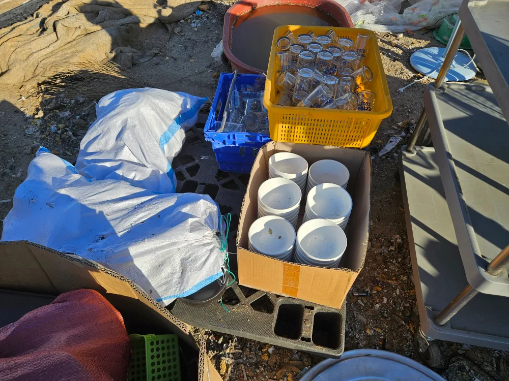 중고 식기류 모음 - 접시, 컵, 유리잔