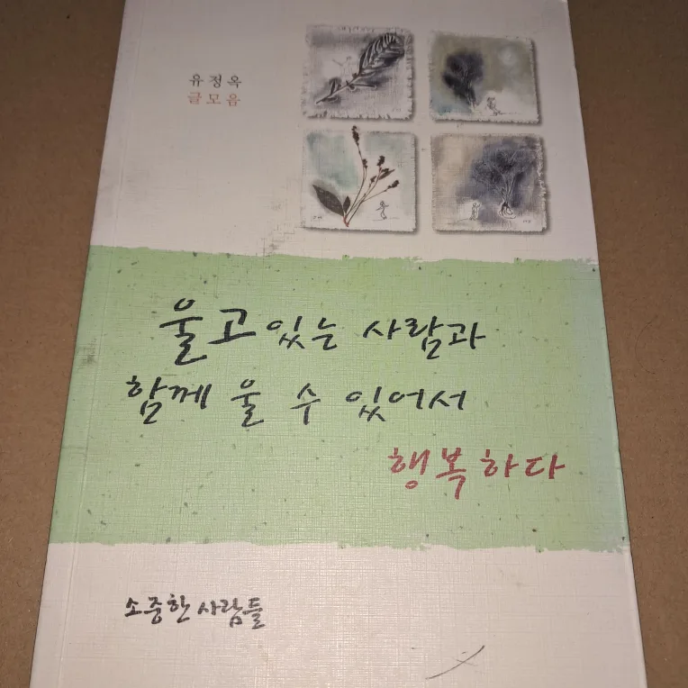울고 있는 사람과 함께 울 수 있어서 행복하다 (중고)