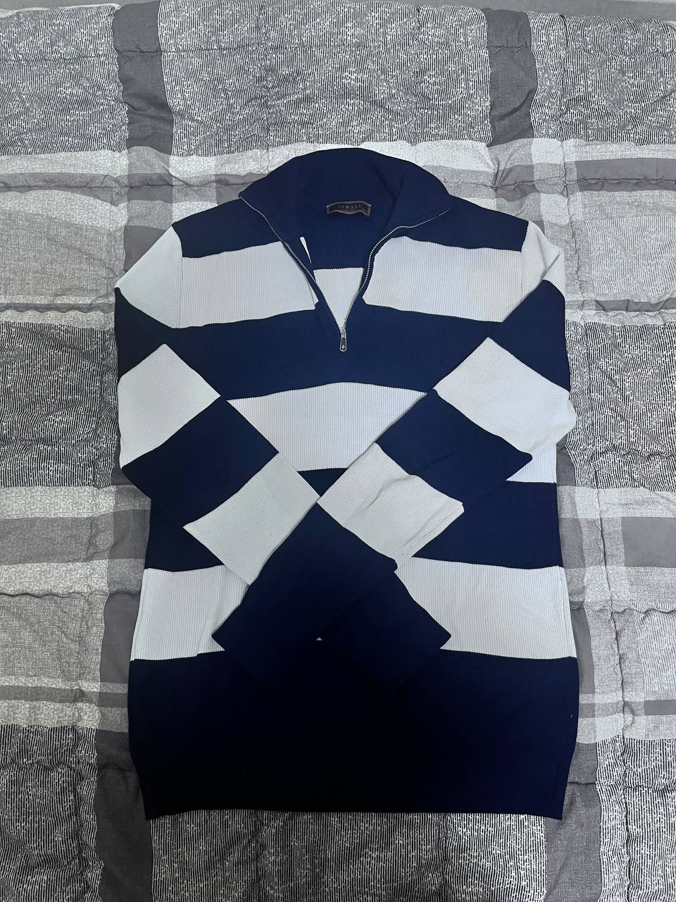 LUXURY 스트라이프 폴로 스웨터💙