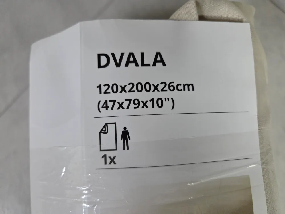 이케아 DVALA 침대 시트 120x200cm 새상품