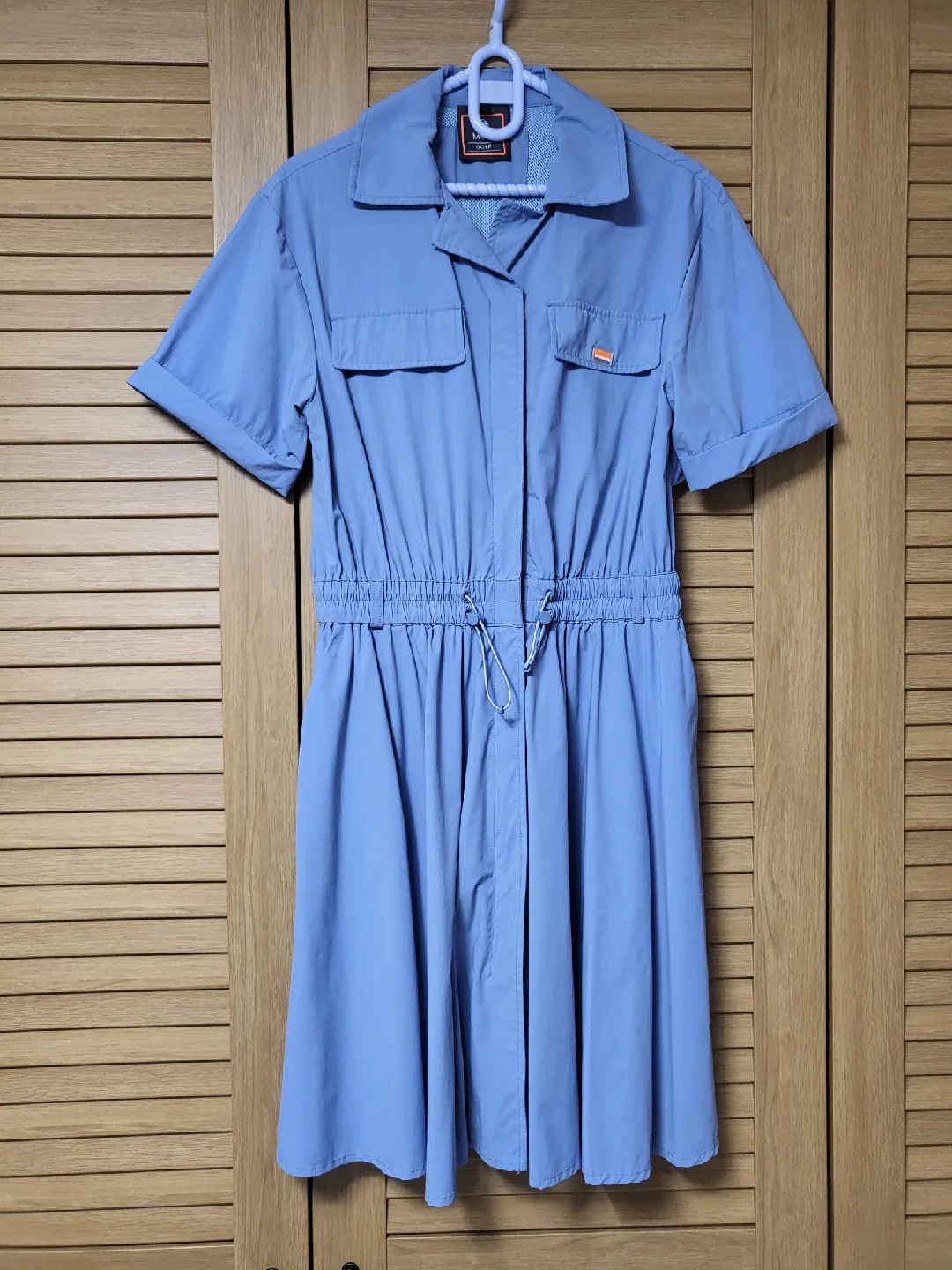 M4-ES GOLF 블루 셔츠형 원피스 S