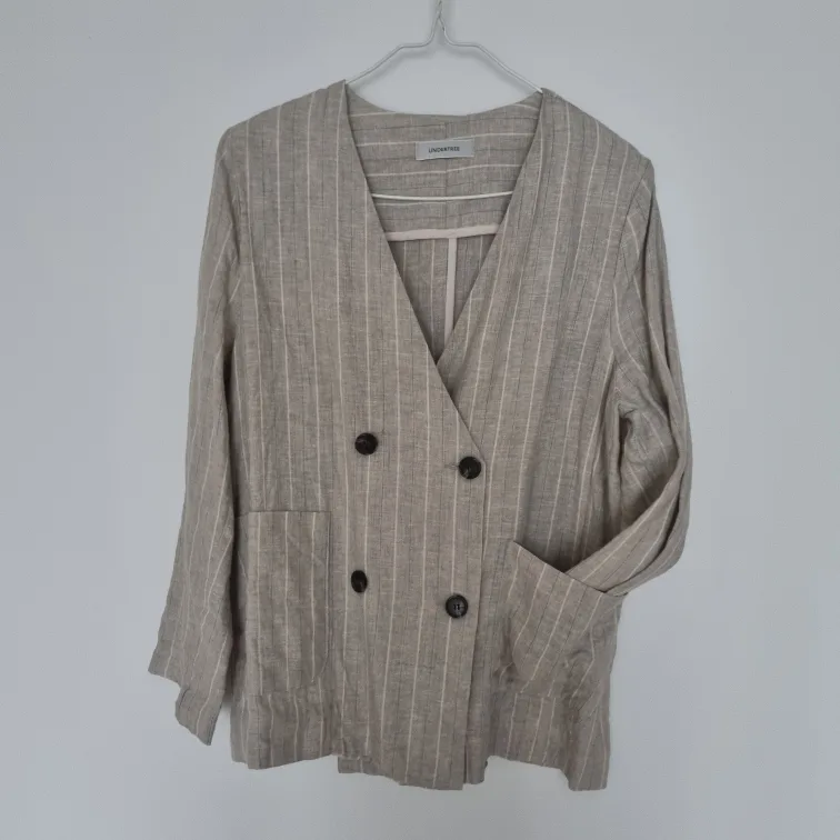 노카라 린넨 자켓