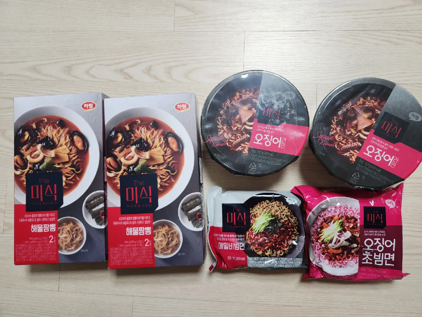 (새상품) 미식 해물짬뽕 및 라면