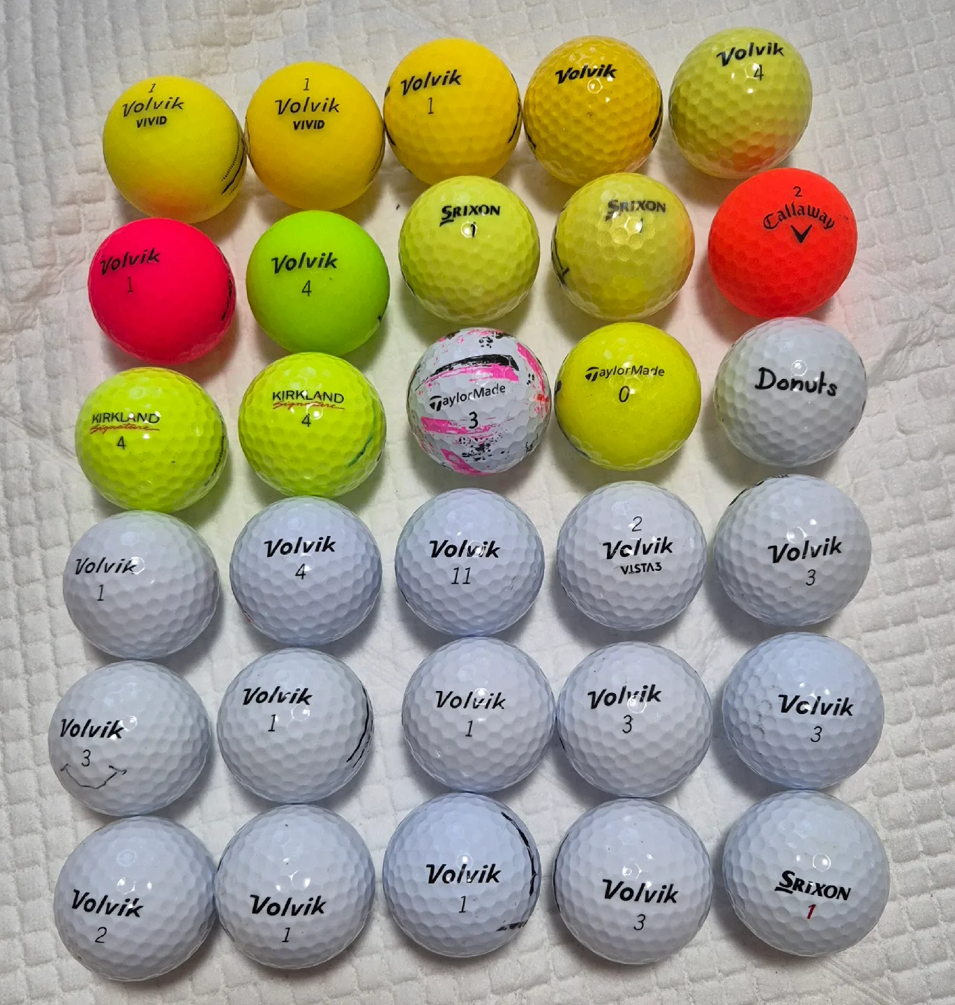 중고 골프공 30개 (다양한 브랜드)