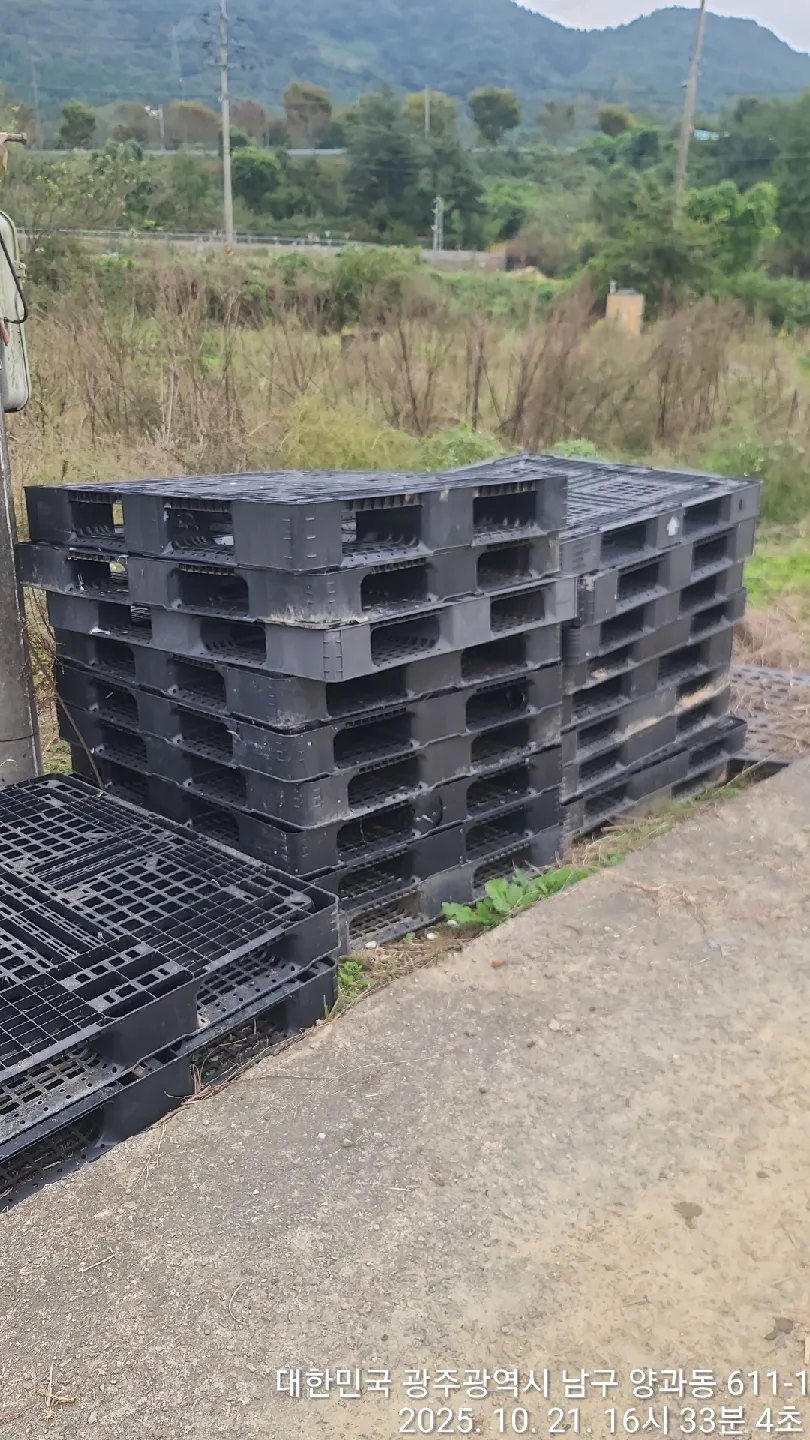 검정색 플라스틱 파레트