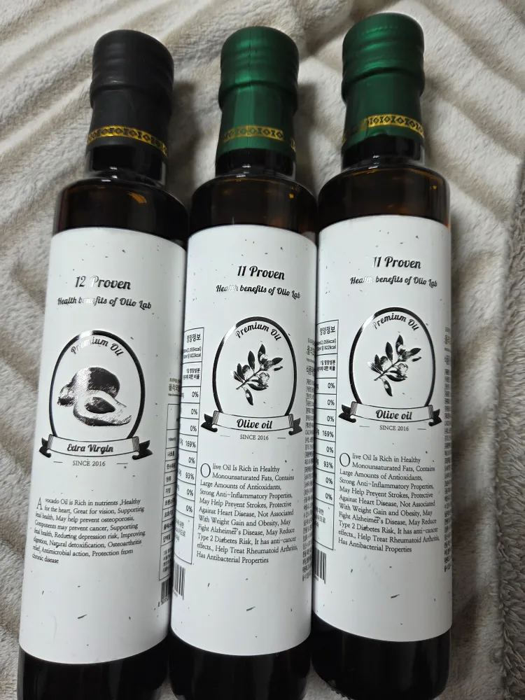 올리오랩 엑스트라버진 아보카도/올리브 오일