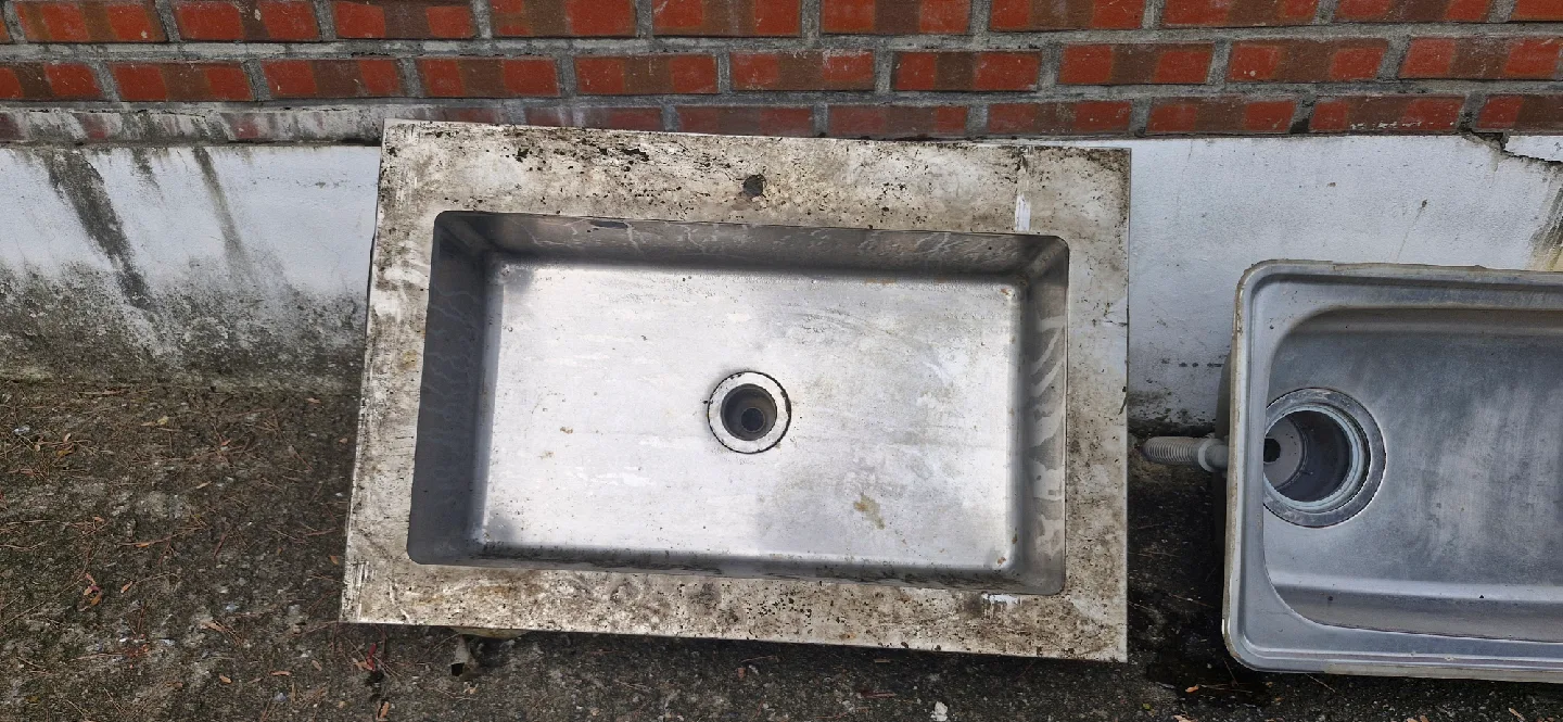 중고 스텐 사각 싱크볼