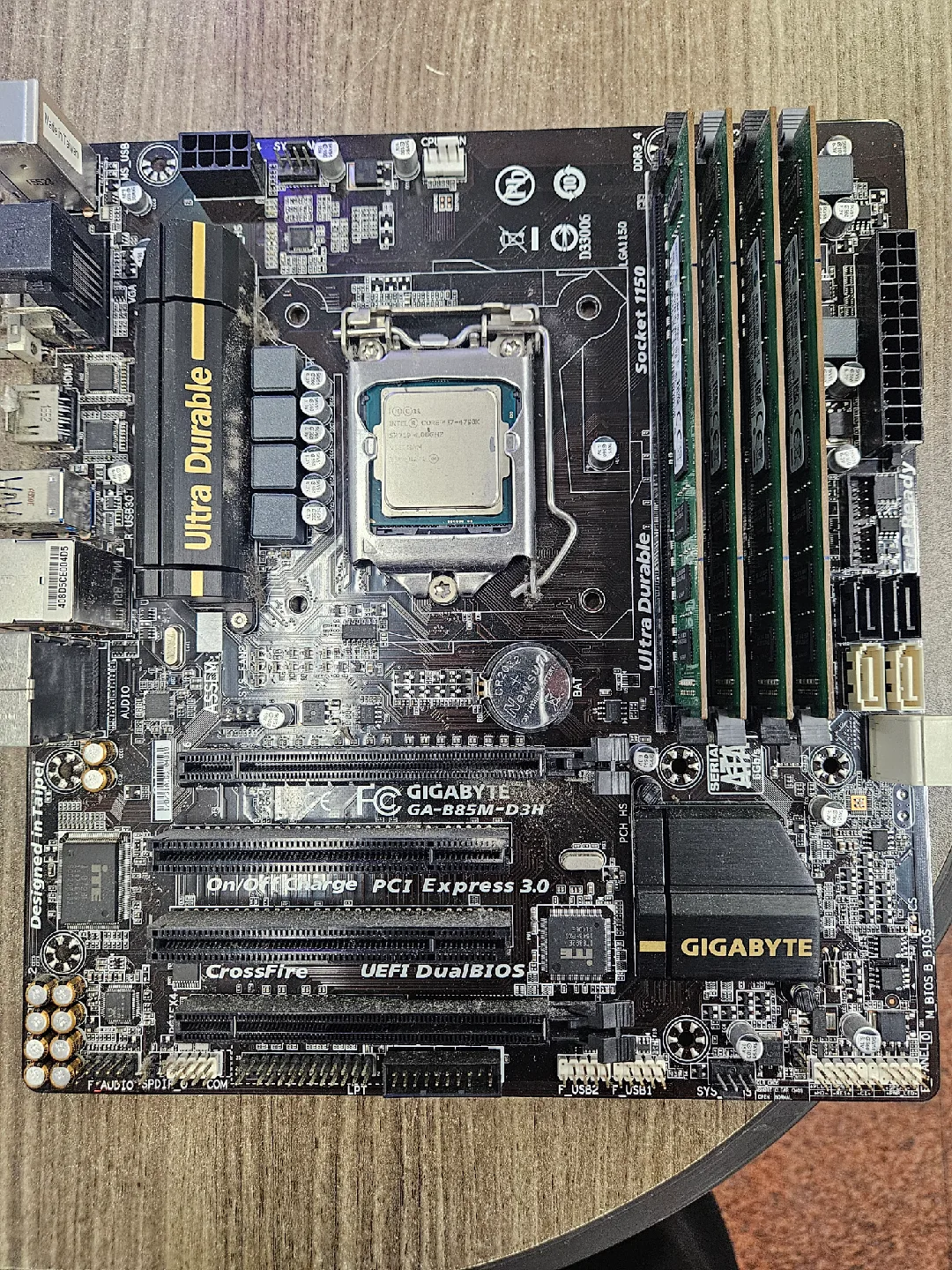 중고 메인보드 팝니다 (cpu, ram 포함)