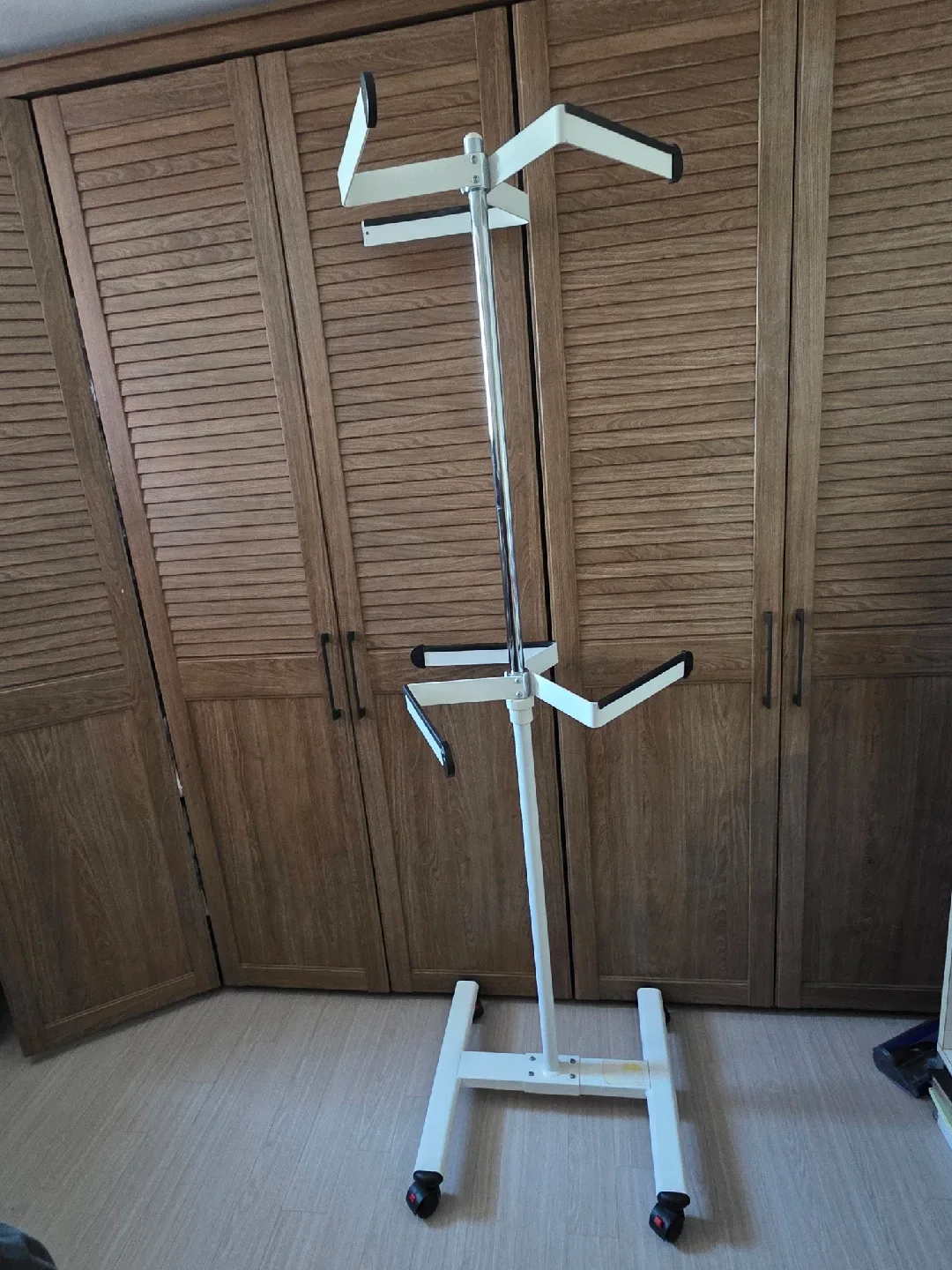 이동식 옷걸이(맘스시스템2단행거)