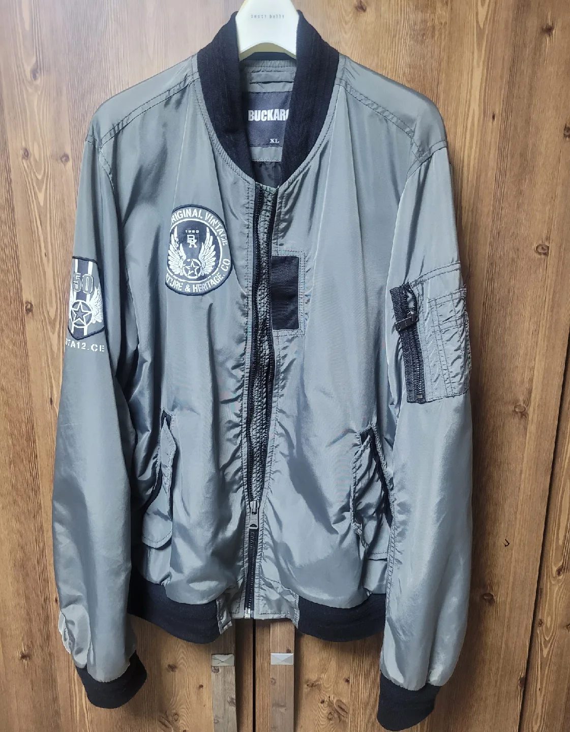 버커루 항공점퍼 그레이 XL