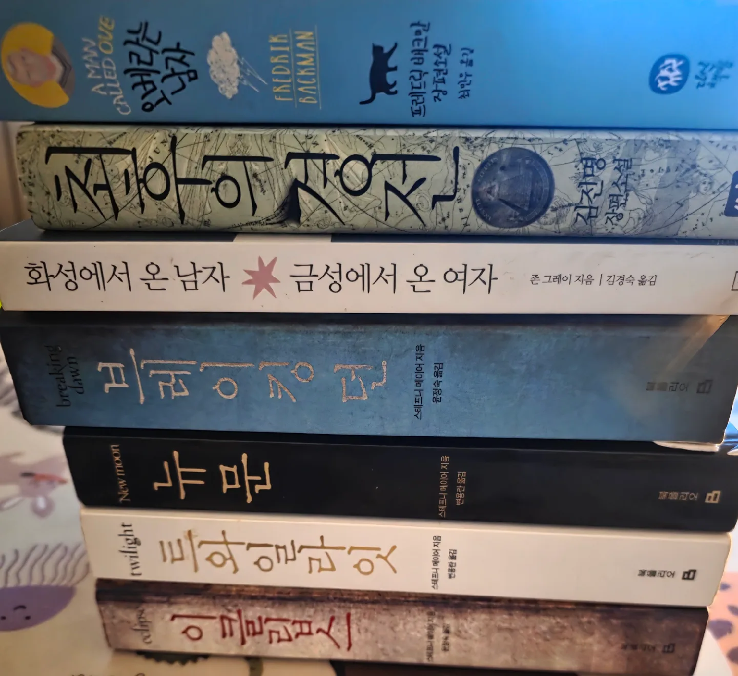 중고 소설책 여러 권