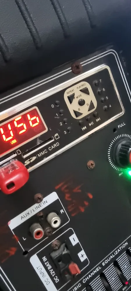 중고 오디오 스피커 usb가능 마이크