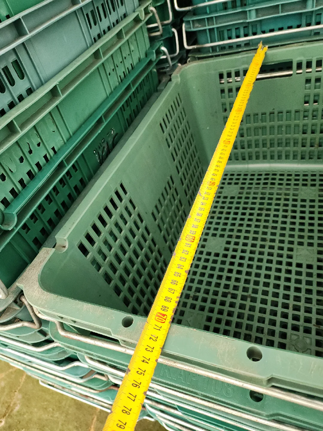 플라스틱 바구니(콘티대형)그린