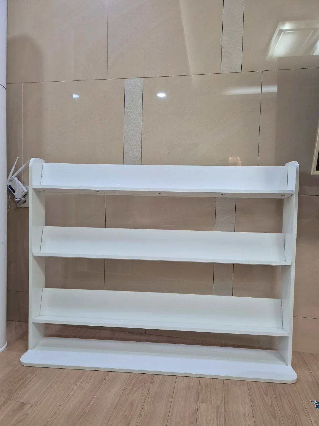 필웰 3단 전면책장 흰색