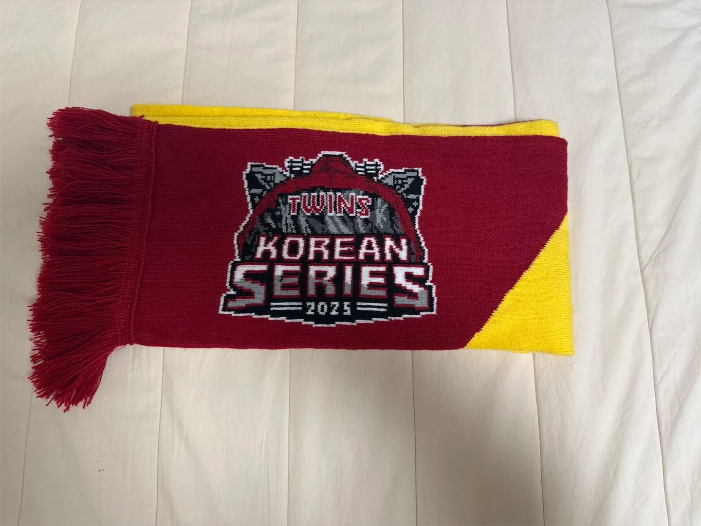 LG 트윈스 2025 코리안 시리즈 우승 기념 머플러