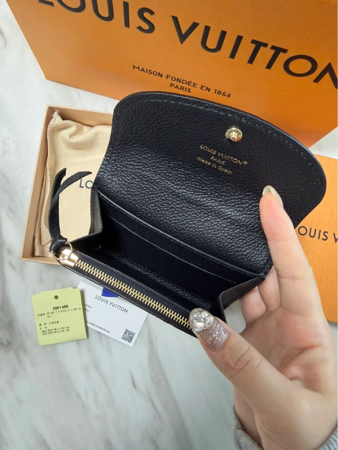 정품) 루이비통 로잘리 코인 퍼스 지갑 새상품🖤