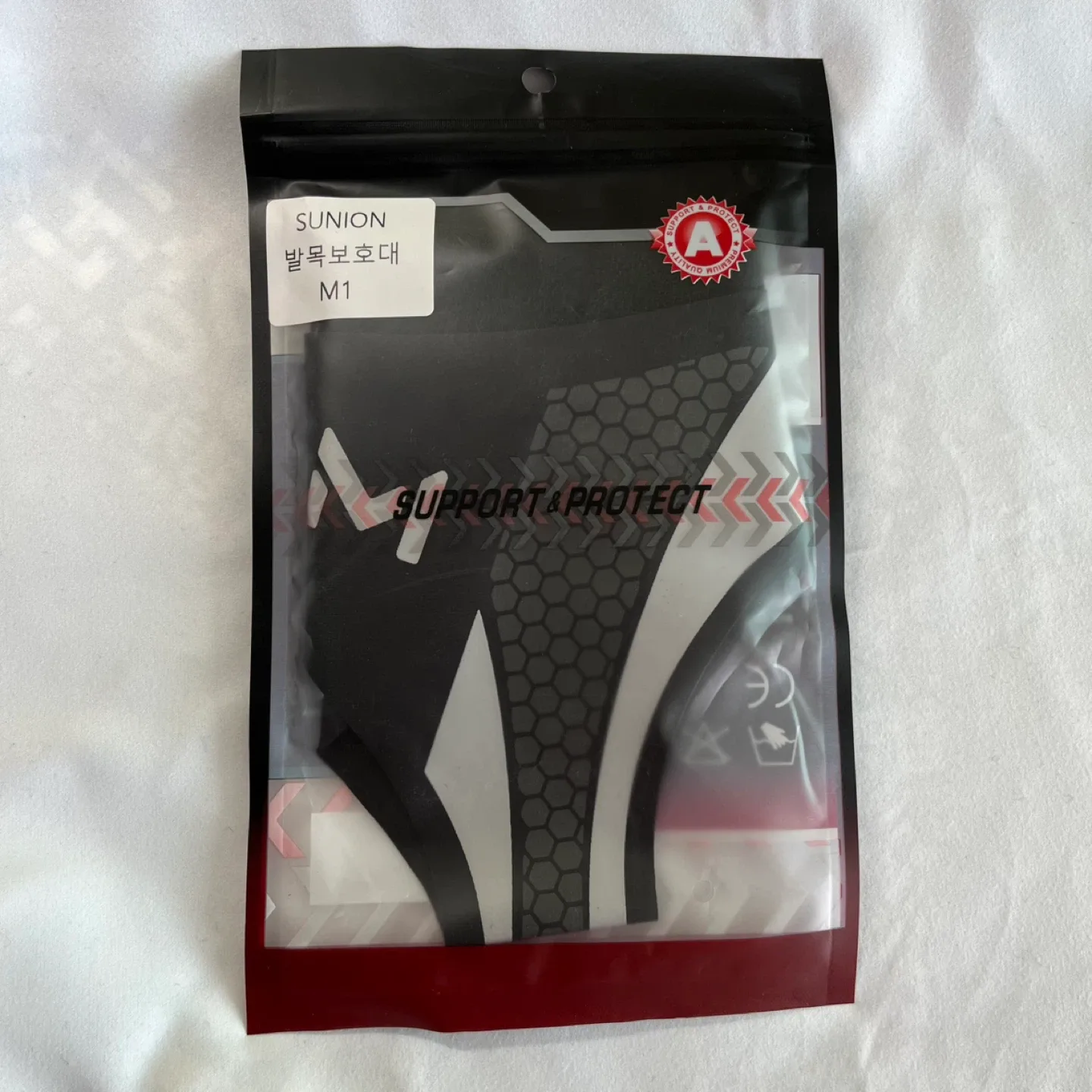 발목 보호대  블랙 새것 1개