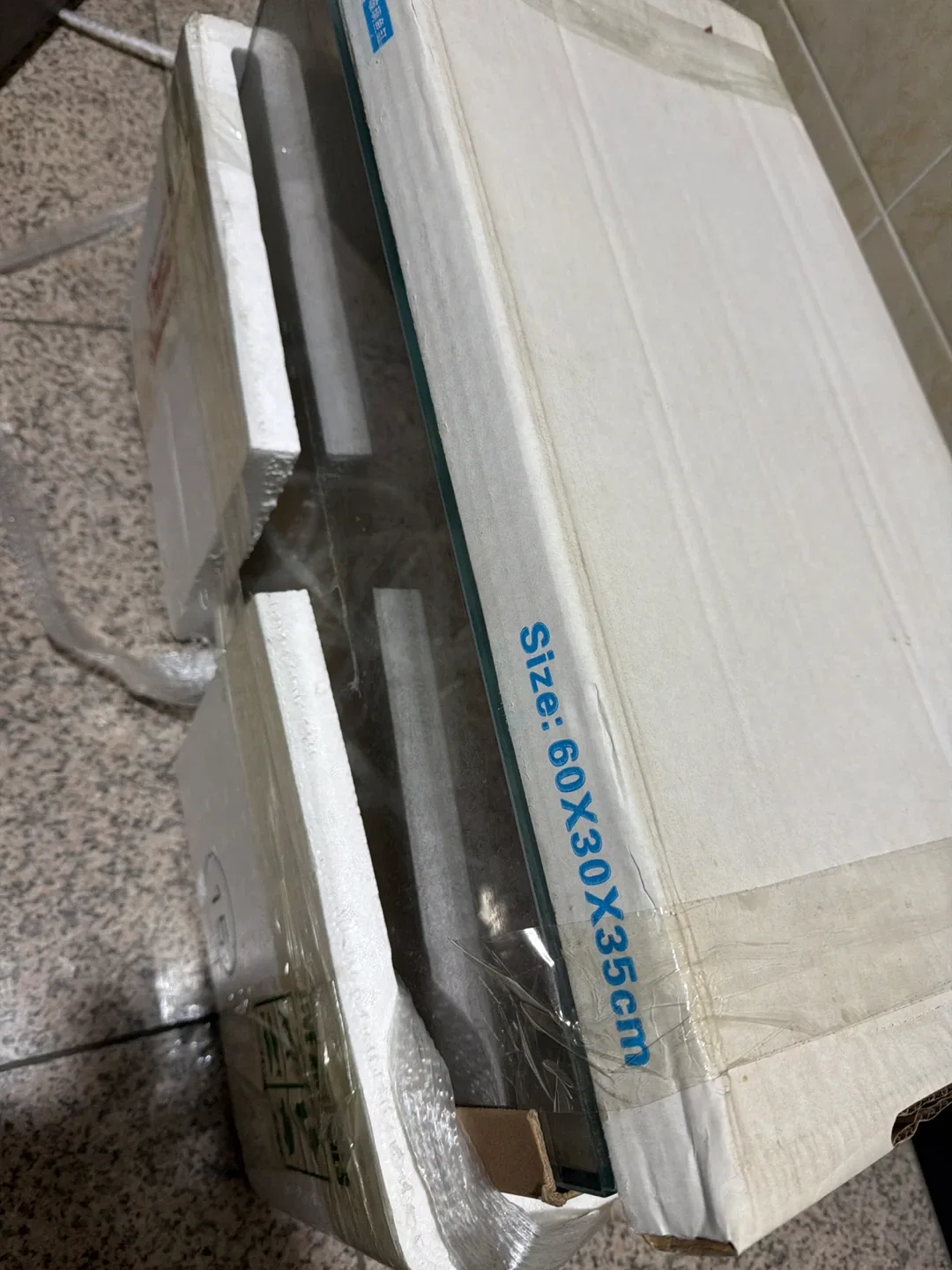 중고 유리 수조 60x30x35cm