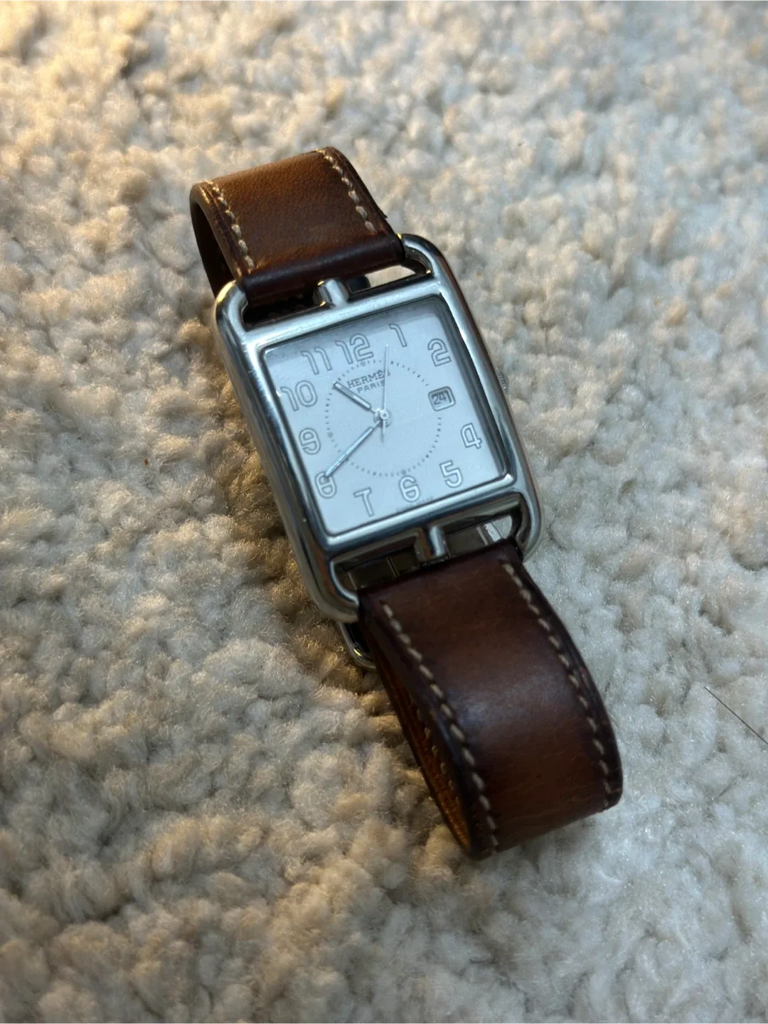 [명품시계중고] 에르메스 케이프 코드 가죽 시계