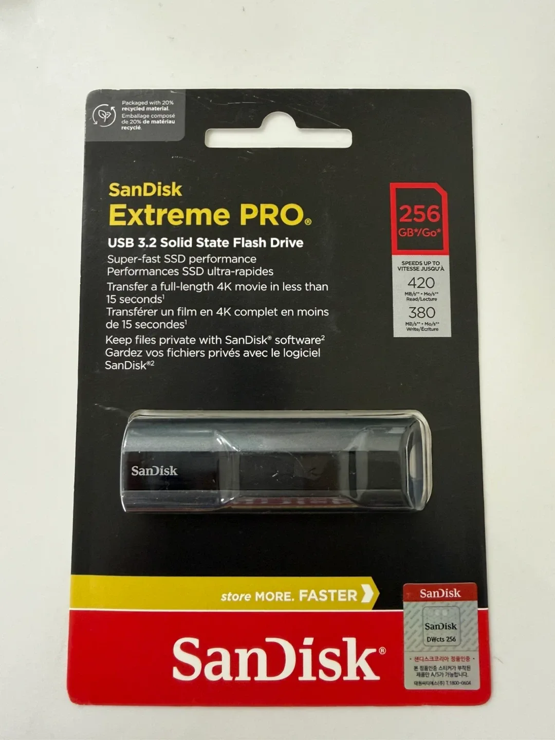 샌디스크 Extreme PRO 256GB 새상품