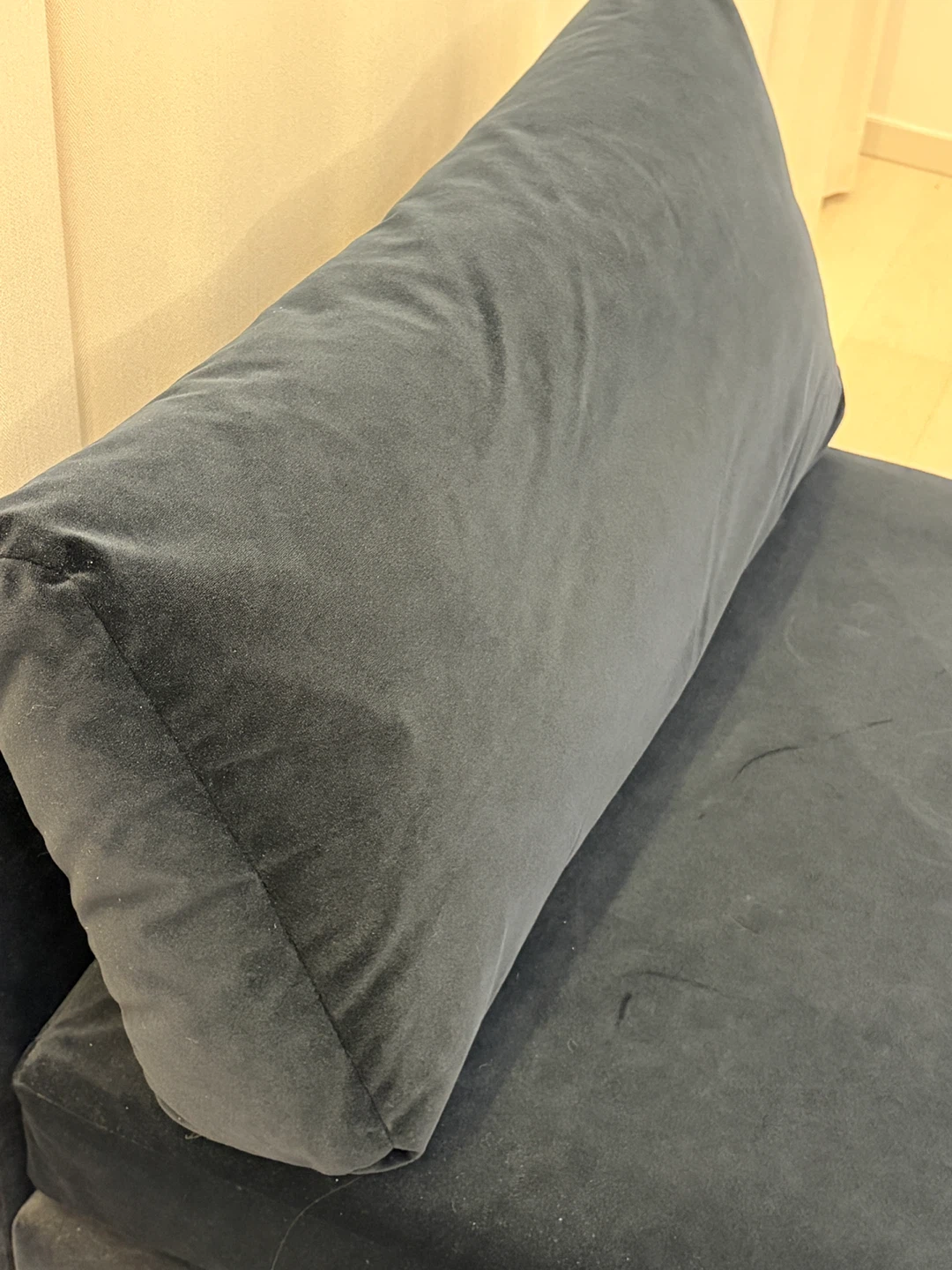 스테이모어 네이비 벨벳 소파 1인용