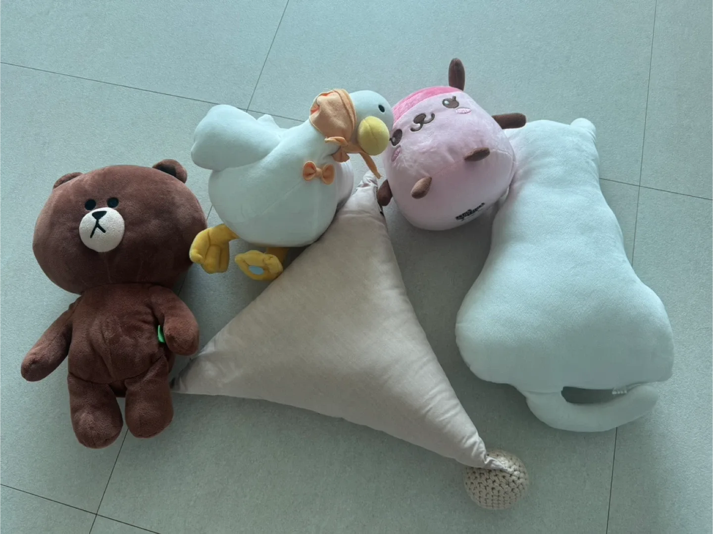 인형 세트 (브라운, 오리, 쿠션 등)