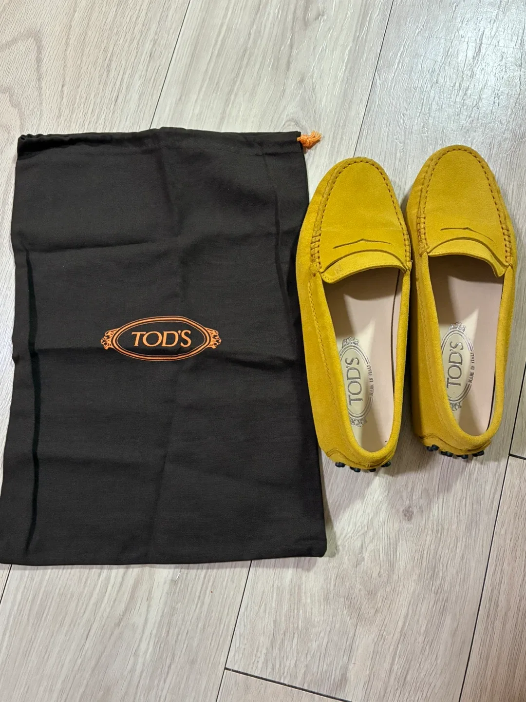 토즈 TOD'S 드라이빙 슈즈 머스타드 37 240