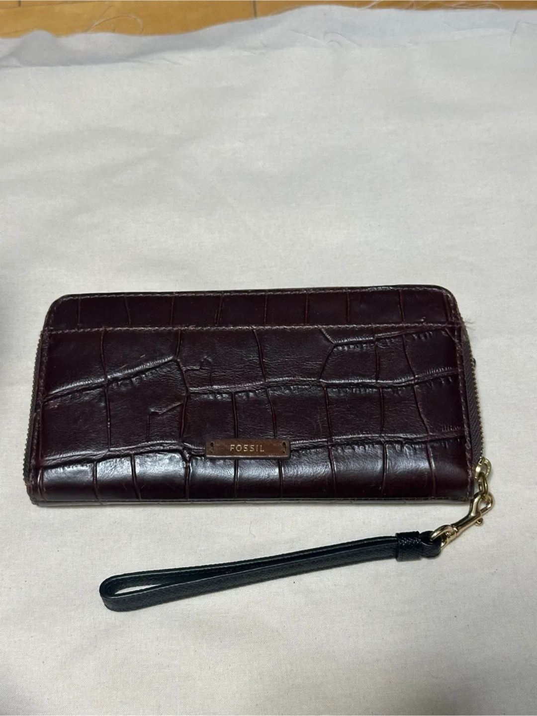 Fossil 포실 악어 가죽 장지갑
