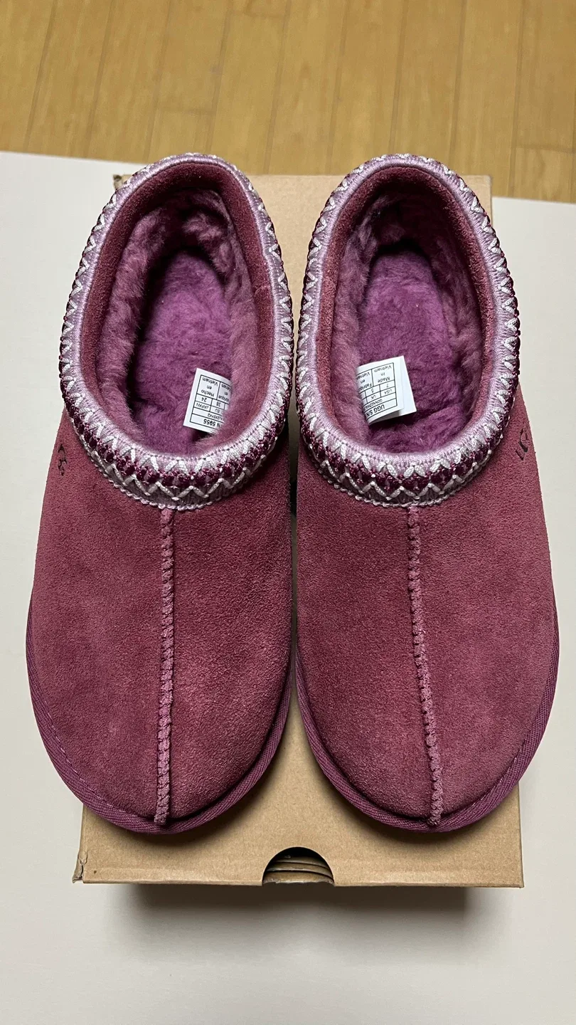 <1회 착, 중고> UGG 어그 타스만 버건디 240mm