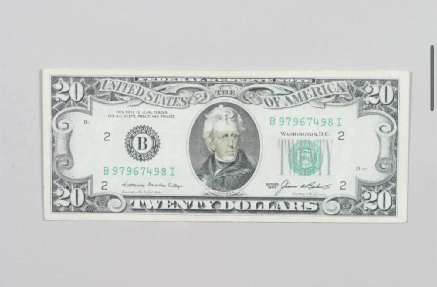 20달러 지폐 | 티켓/교환권 | 당근 중고거래