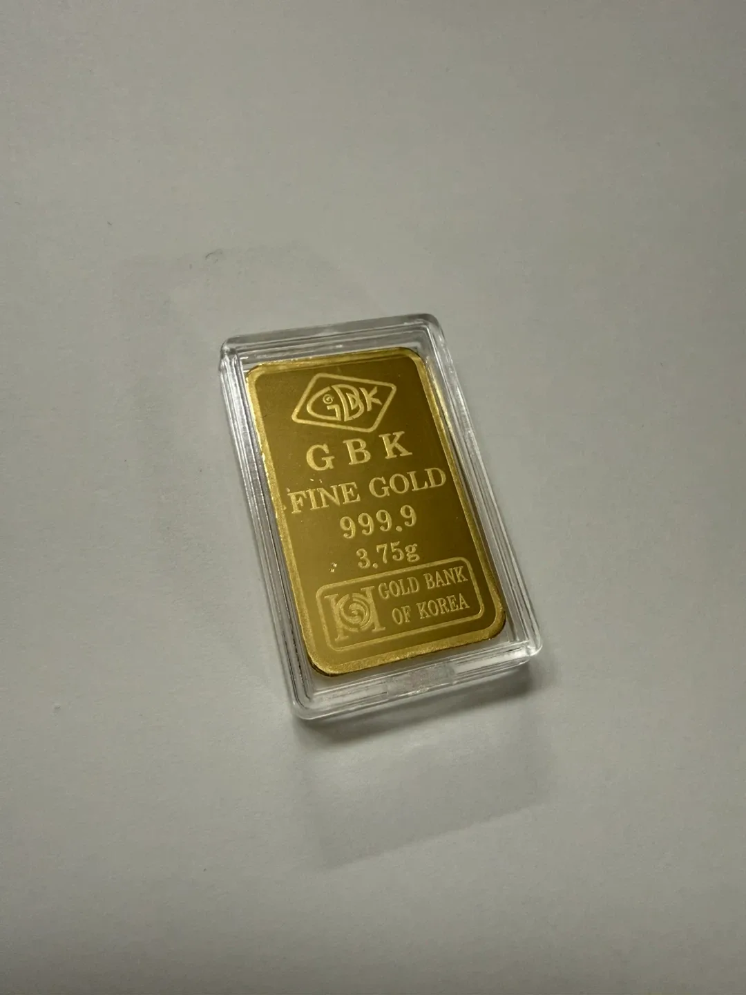 GBK 순금 999.9 골드바 3.75g
