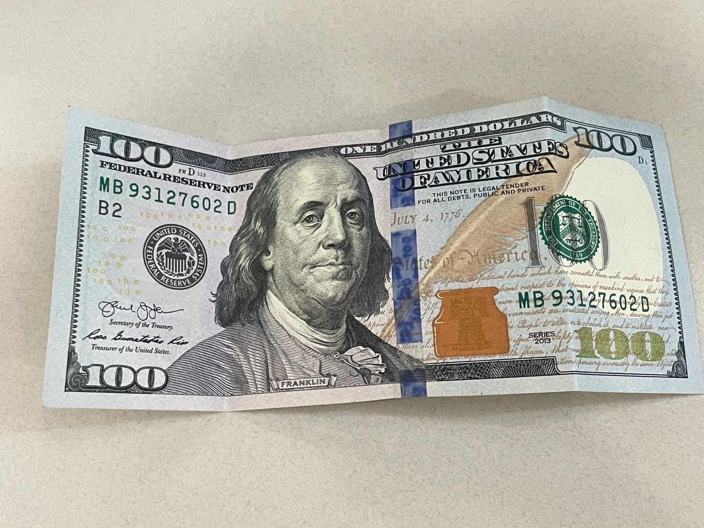 미국 100달러 판매