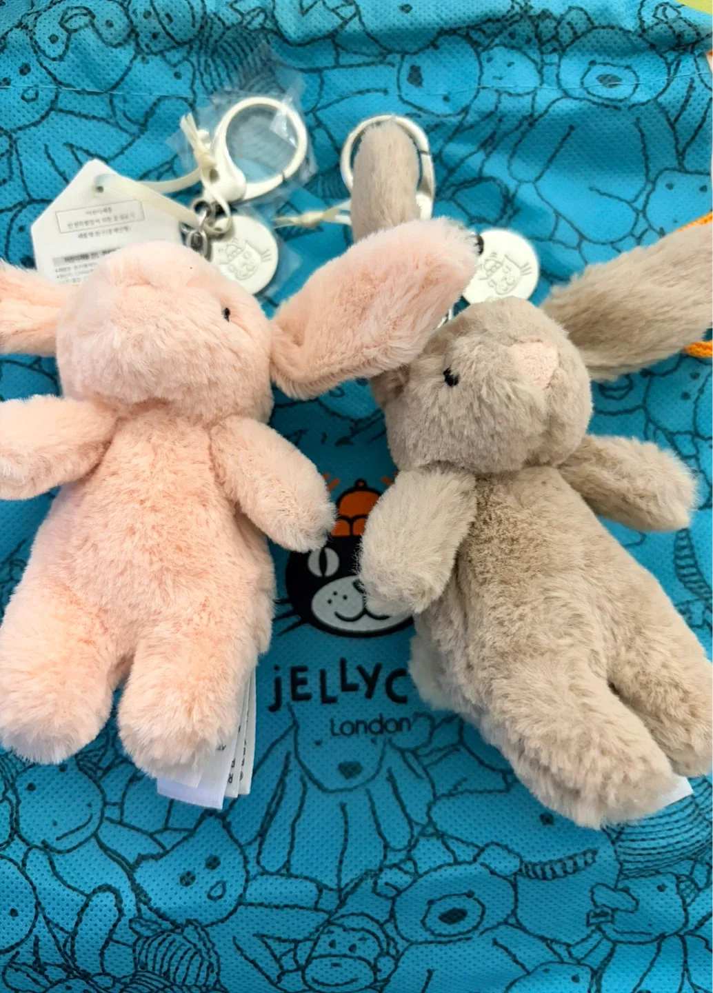 젤리캣 바쉬 풀 바니 키링 베이지, 블러쉬