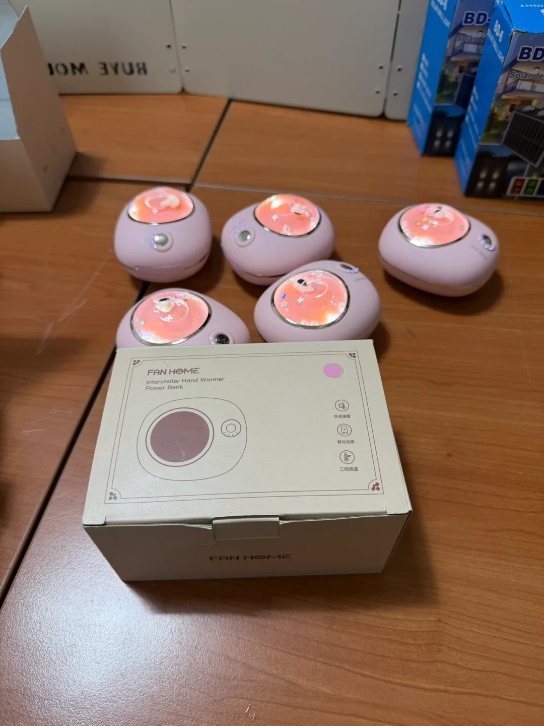 FAN HOME 손난로 보조배터리 핑크 새상품