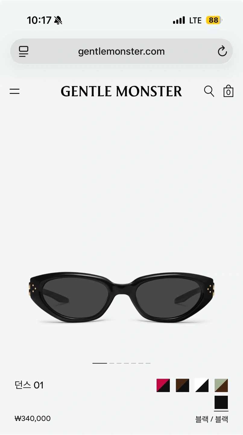 GENTLEMONSTER Duns01 Duns 01 2025 Collection Black acetate frame