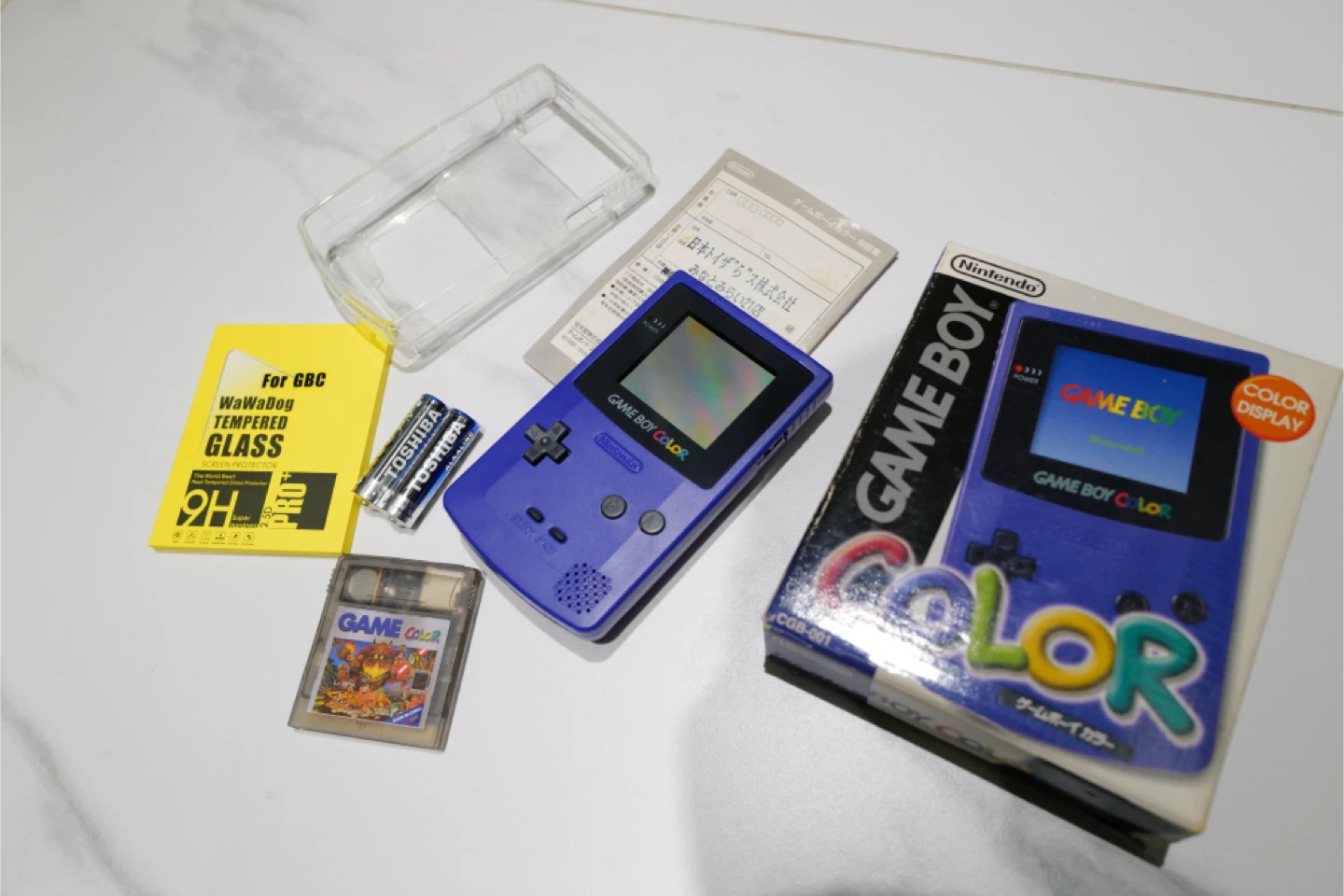 새제품) 닌텐도 게임보이 컬러 CGB(gbc)퍼플 풀박스