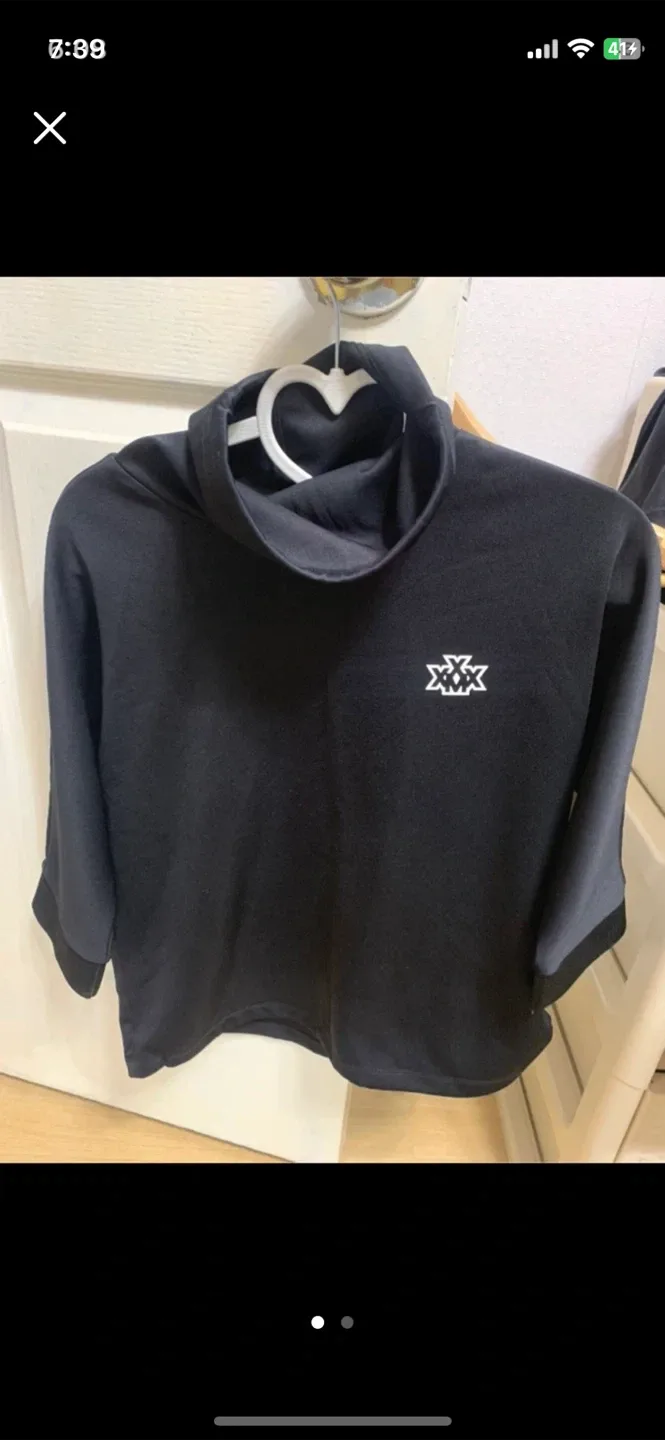 XXMX GOLF 검정색 상의