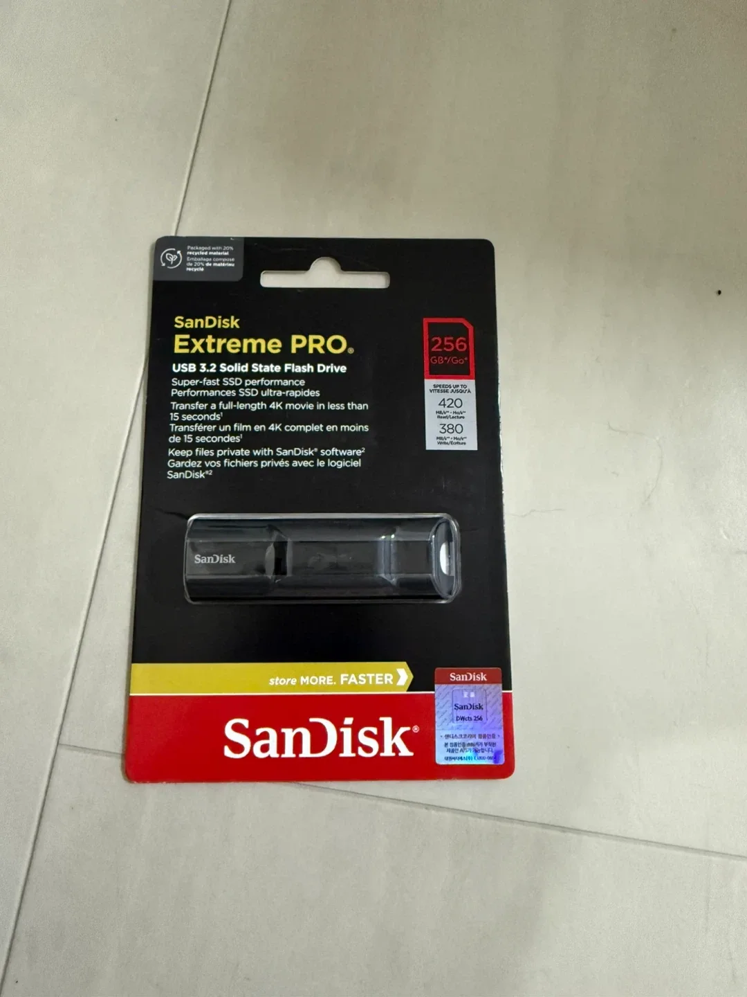 샌디스크 Extreme PRO 256GB 새제품