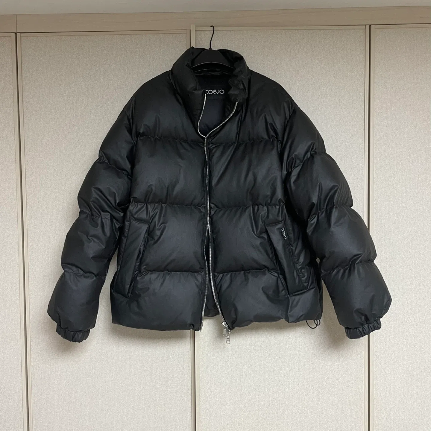 코에보 폼코팅 구스다운 패딩 L 새상품