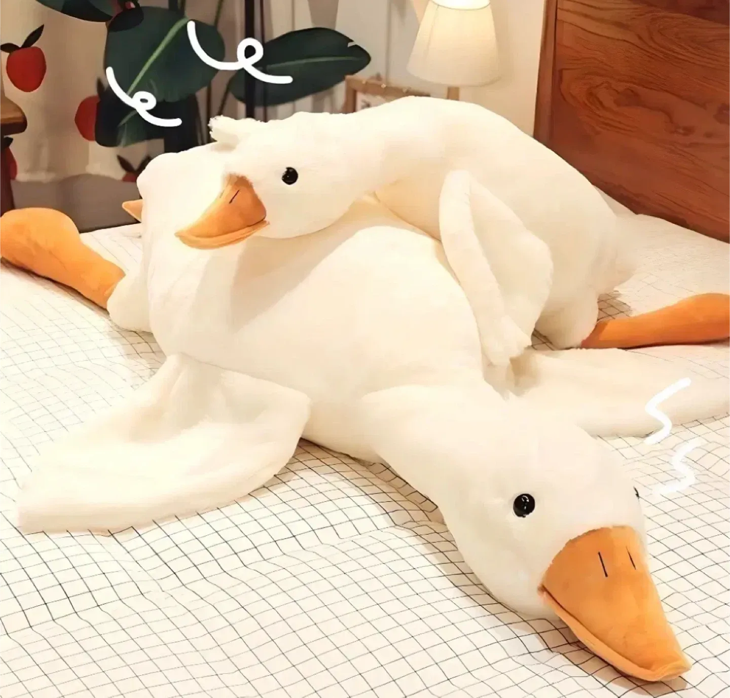 거대 오리 160cm 바디필로우거위인형