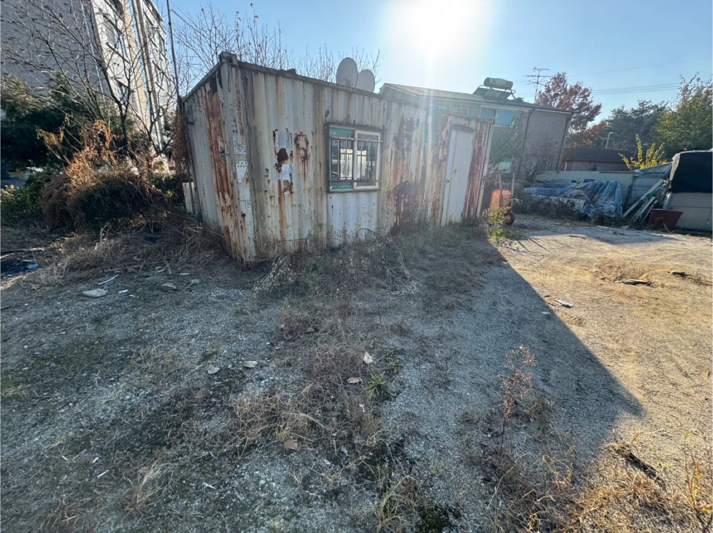 중고 컨테이너 창고