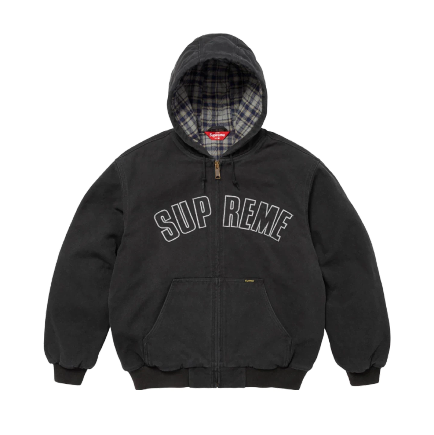 슈프림 리플렉티브 아크 후드 워크 자켓 후드집업 블랙